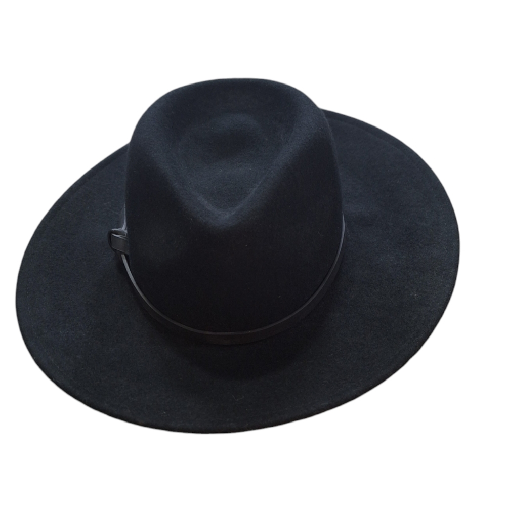 Target Black Wool with Vegan Leather Band Rancher Style Hat